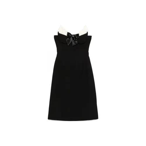 SHUSHUTONG Без рукавов Платье Женское Черное