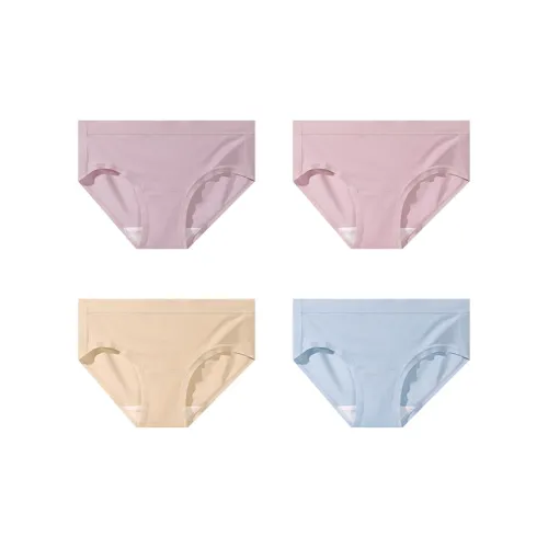 Ordifen Красивый розовый + Кожа + Освежающий Синий + Прозрачный Фиолетовый Женские трусики-бикини