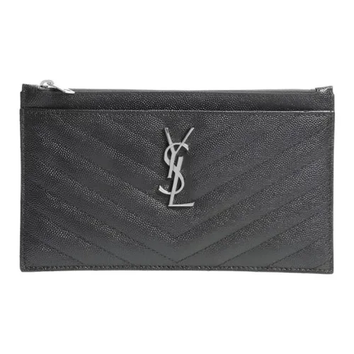 SAINT LAURENT Металлические аксессуары Клатч Женские Серый