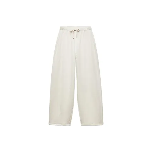 ZARA Ecru Женские Повседневные Брюки