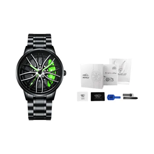 SVJ Wheel Collection Кварцевый механизм Часы Мужские Черный циферблат A2059G002