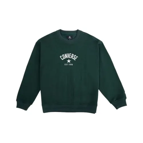 Converse Свитшот Мужской Темно-Зеленый