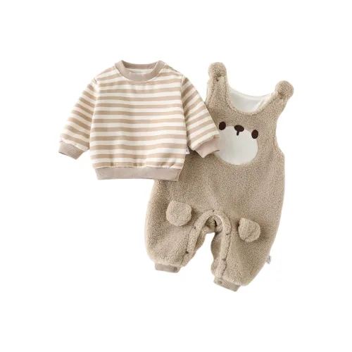 XiaoJinBu Повседневная спортивная одежда Хаки для малышей и детей дошкольного возраста