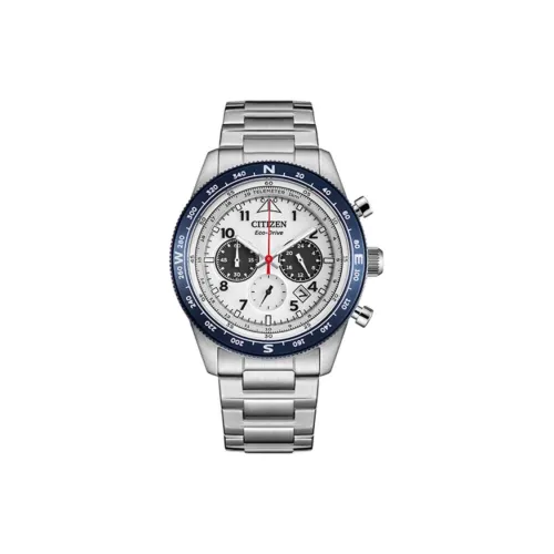 CITIZEN FUTURE FORCE серия Светильник Кварцевый механизм Нержавеющая сталь Ремешок Часы Мужские Белый циферблат