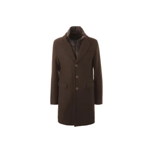 HERNO Темно-коричневый Мужской пуховик