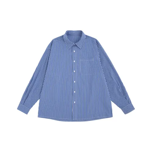 URBAN STANDARD Синие и белые полоски Мужская рубашка
