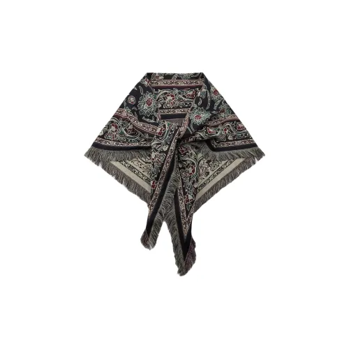 ZARA Cotton Knit Шарфы Женские Металлик