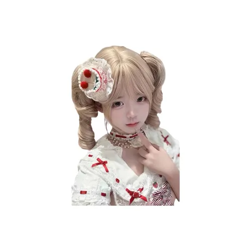 Northward Incline Белый золотой Волна Роман Roll Женская парик Высокая температура Пряжа