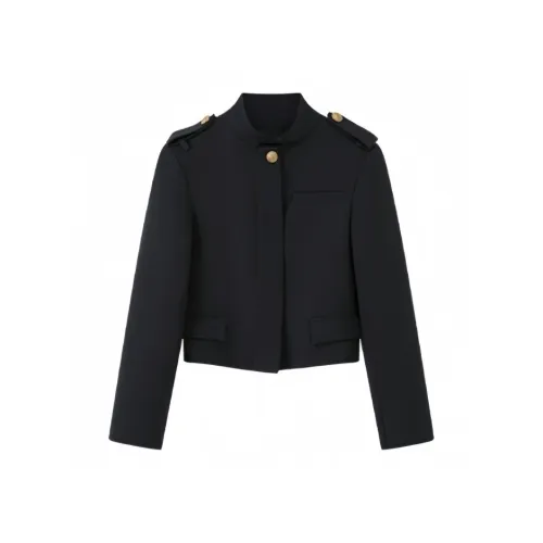 GORGEOUSIDEA Темно-синий Синий Пальто Женские Куртки