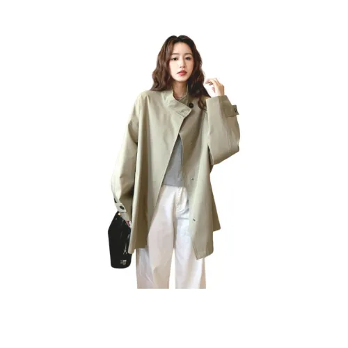 Kangaroo Хаки Женская тренч