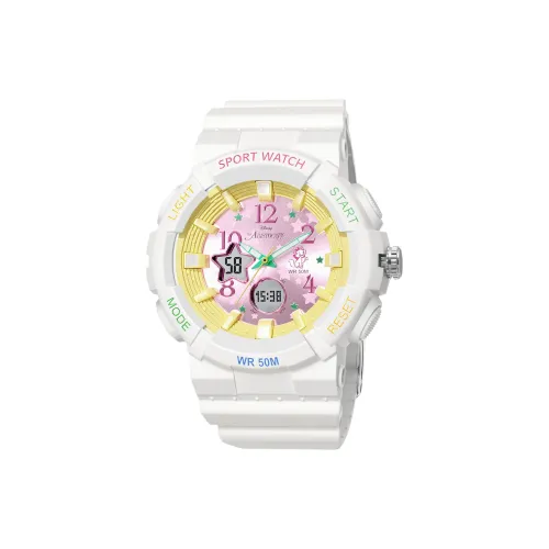 Disney Электронные Часы Механические Женские Часы Белый Циферблат