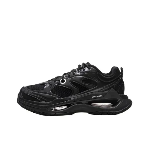 Лайнер Beyond Infinity Rebound Износостойкий Низкий Топ Повседневная Обувь Унисекс Черный