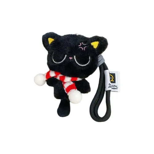 Princess Lovers Милый Креативный Котенок Угольный Шар Плюшевый Брелок 12 см Высота