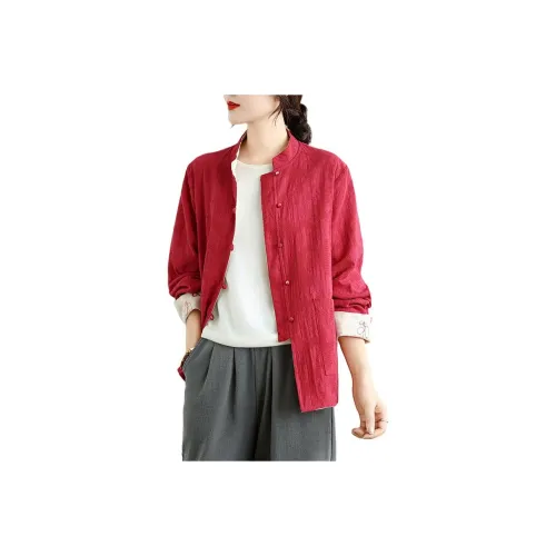 LADYXIEXIE Красный Двусторонний Женские Рубашки
