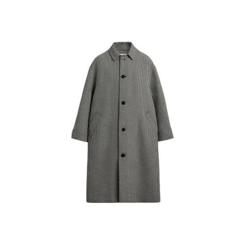 ZARA Белый Черный Мужское Пальто