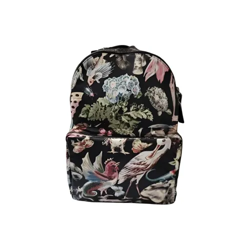 Valentino Холст и Кожа Рюкзак Унисекс Черный