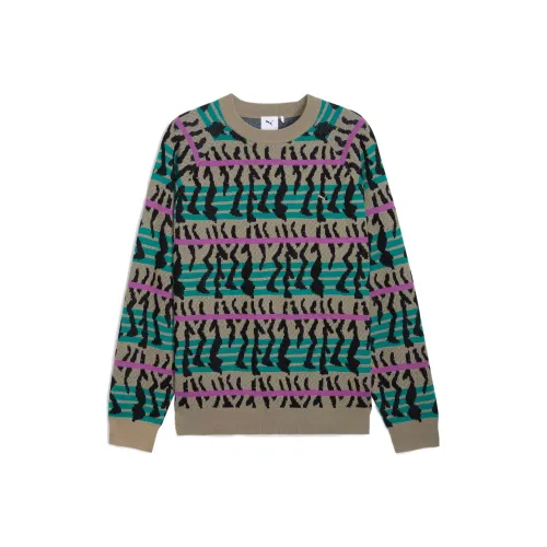 PUMA Светло-коричневые Мужские Свитера