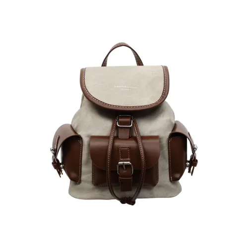 Chinllo ПУ (полиуретан) Рюкзак Стандартный Экрю Темный чай Небесный синий Джинсовый синий