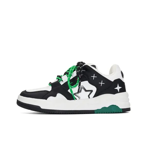 OUBT Скейтборд Кроссовки Низкие Черные Зеленые Унисекс