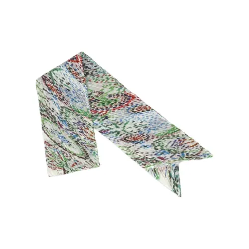 ISSEY MIYAKE Вязаные шарфы Унисекс Белый Черный