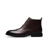 Коричневая обувь с флисовой подкладкой и утеплением