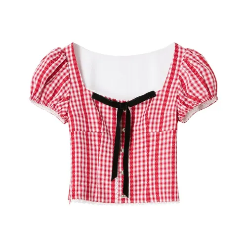 UENA Клетка В наличии Женские Рубашки