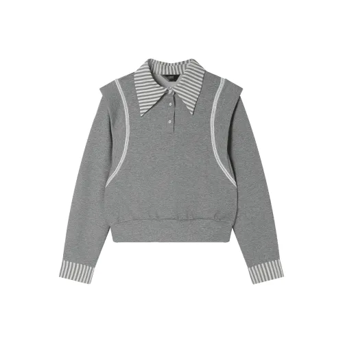 LOUISY AO Серый Женский Свитшот