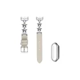 [Экрю-Серебряный Звезды + Одиночная строка вырубленный серебряный ромб корпус]