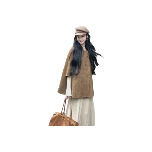 GEZITAI Коричневый Топ Женские Плащи