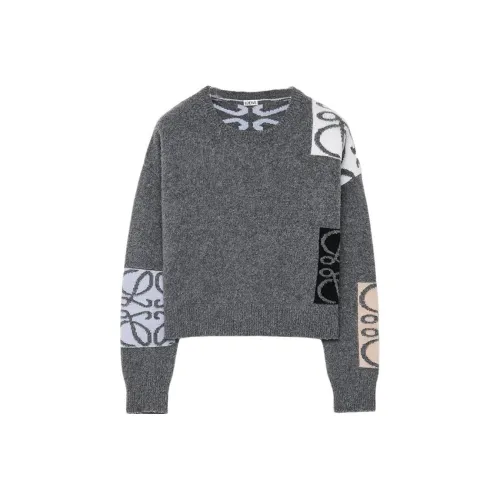 LOEWE Серый/Многоцветный Женские Свитеры