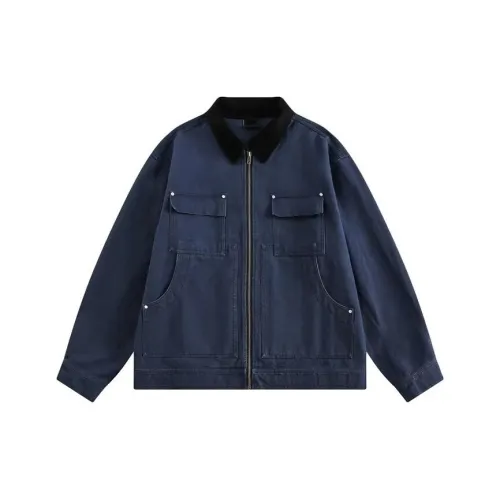 KAIZZGAO Темно-синие мужские куртки