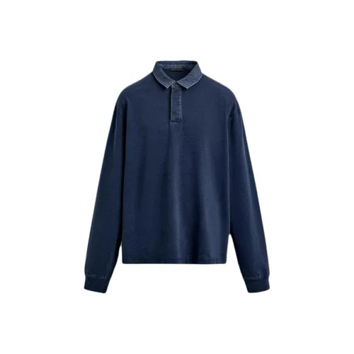 ZARA Синий Индиго Мужские Свитшоты