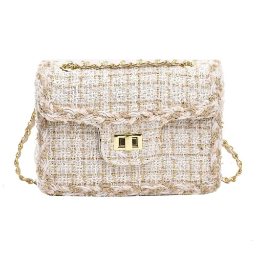 TOUTSEUL YOLO Шерстяной Подмышечный Сумка на плечо Женская Белая Черная