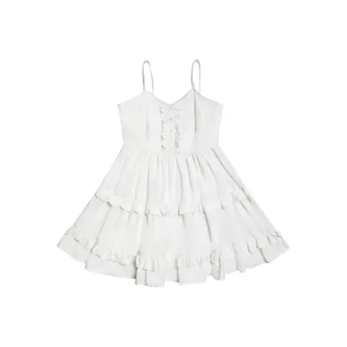 Moromoro Двойной Кружево V-образный вырез Халтер Платье Топ на бретелях Женские