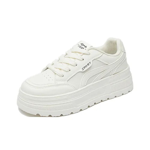 JOHLIN DREAM Белый Кроссовки Легкие Дышащие Противоскользящие Низкие Кроссовки для скейтбординга Женские