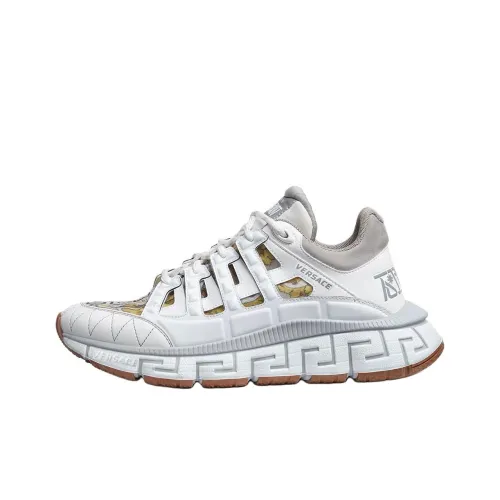 VERSACE Trigreca Низкий Топ Повседневная Обувь Женская Белая