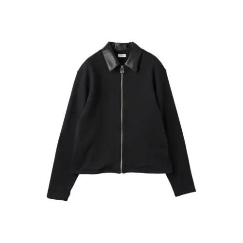 Jieda FW25 Кожа Ожерелье-чокер Sweat ZIP Куртка Мужской