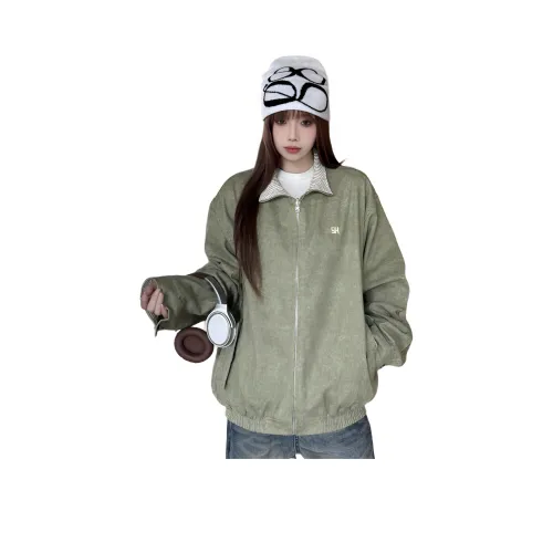 HTHK Зеленый Женский Пуховик