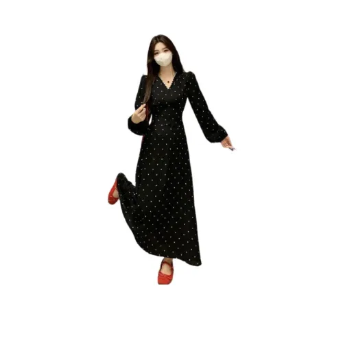 Amyway Длинное платье с длинными рукавами женское