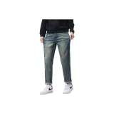 Винтажные синие брюки до щиколотки