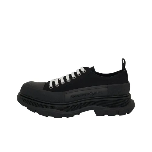 Alexander McQueen Tread Slick FW21 Низкий Топ Обувь на Платформе Мужская Черная