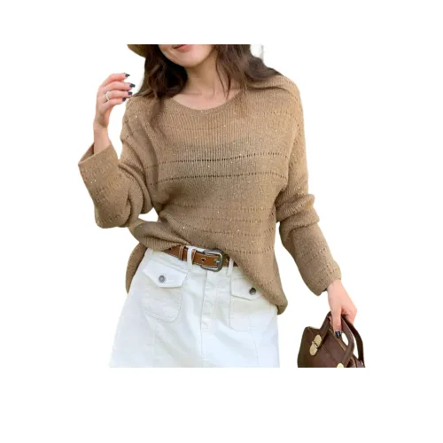 NANING9 Светлый хаки Женский трикотаж