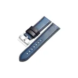 Серебряная шпилька - синяя кожа