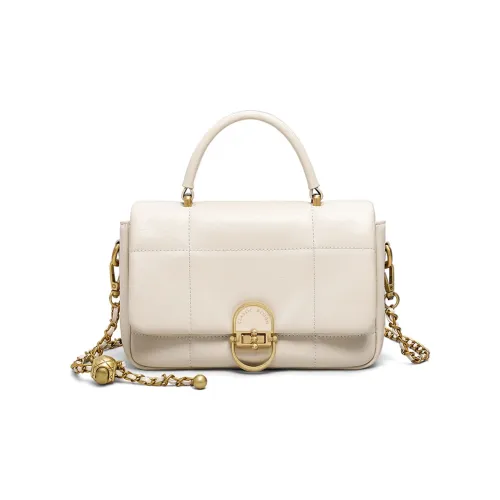 PT'SON Коровья кожа с синтетической кожей через плечо сумка женская экрю