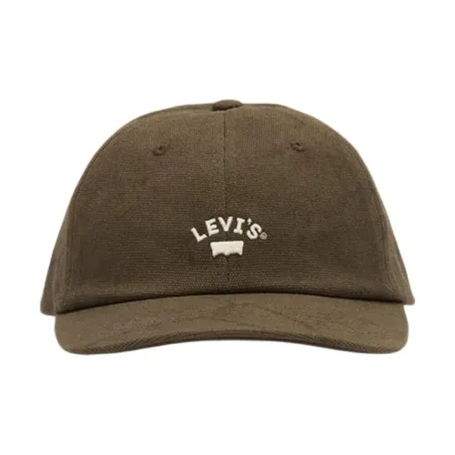 Кепки Levi's унисекс оливкового цвета
