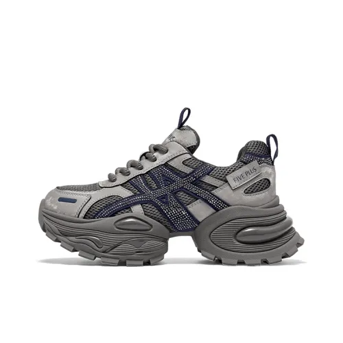 FIVE PLUS Устойчивые к истиранию противоскользящие низкие топовые кроссовки с толстой подошвой женские