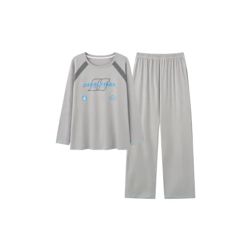 MADALLO Light Gray Men's Pajama Sets