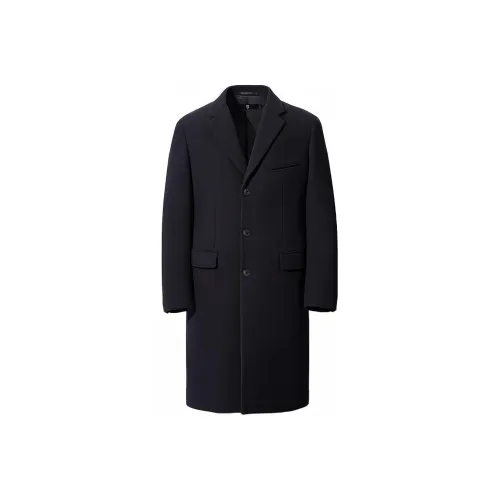 UNIQLO FW20 Пальто Мужское Темно-синий