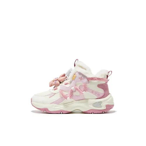 XTEP Противоскользящий Устойчивый к истиранию Сопротивляющийся запахам Утепленная обувь Ванильно-желтый Arctic Персиково-розовый