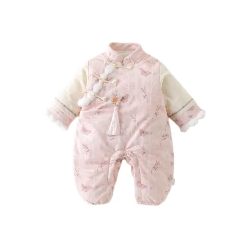 XiaoJinBu Розовый Малыш Комбинезоны Ползунки